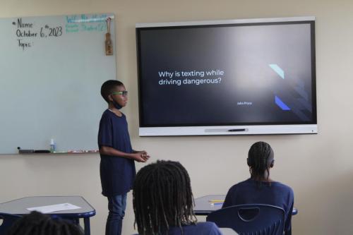 student presentation