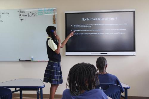 student presentation